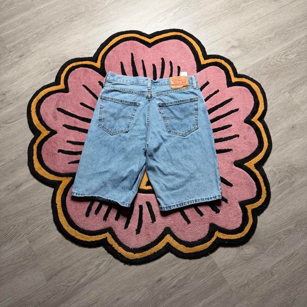 Levi’s 469 Loose Fit Denim Jean Shorts Size 30 Blue - Picture 7 of 8
